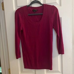 Banana Republic magenta Crew Neck Sweater